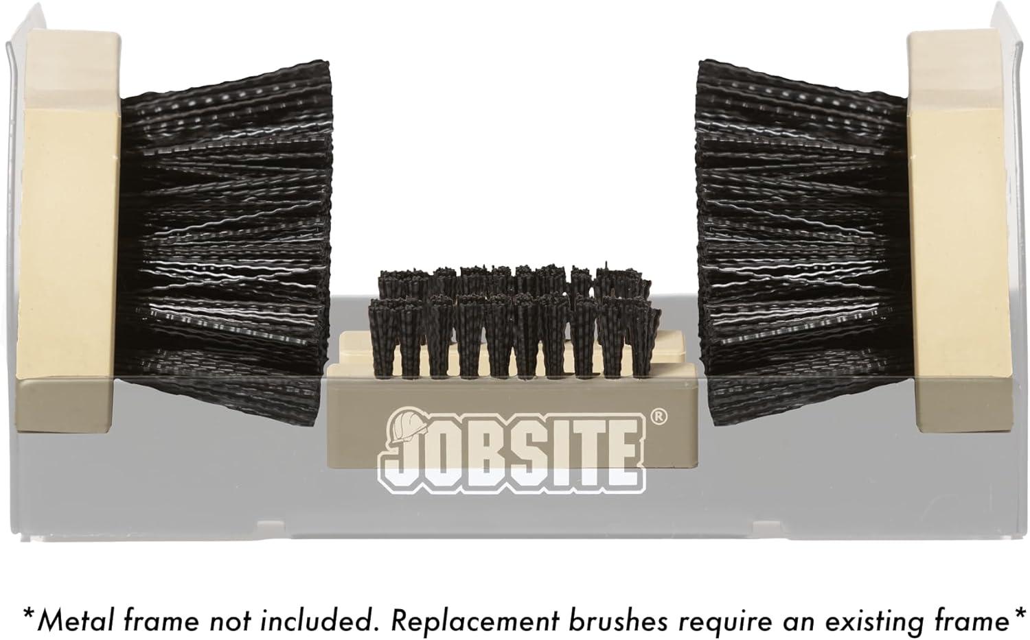 image:imageJobSite Replacement Brushes 2 Side amp 2 Bottom Boot Scraper Brushes Compatible Original amp Extra Wide Boot Scrubbers1