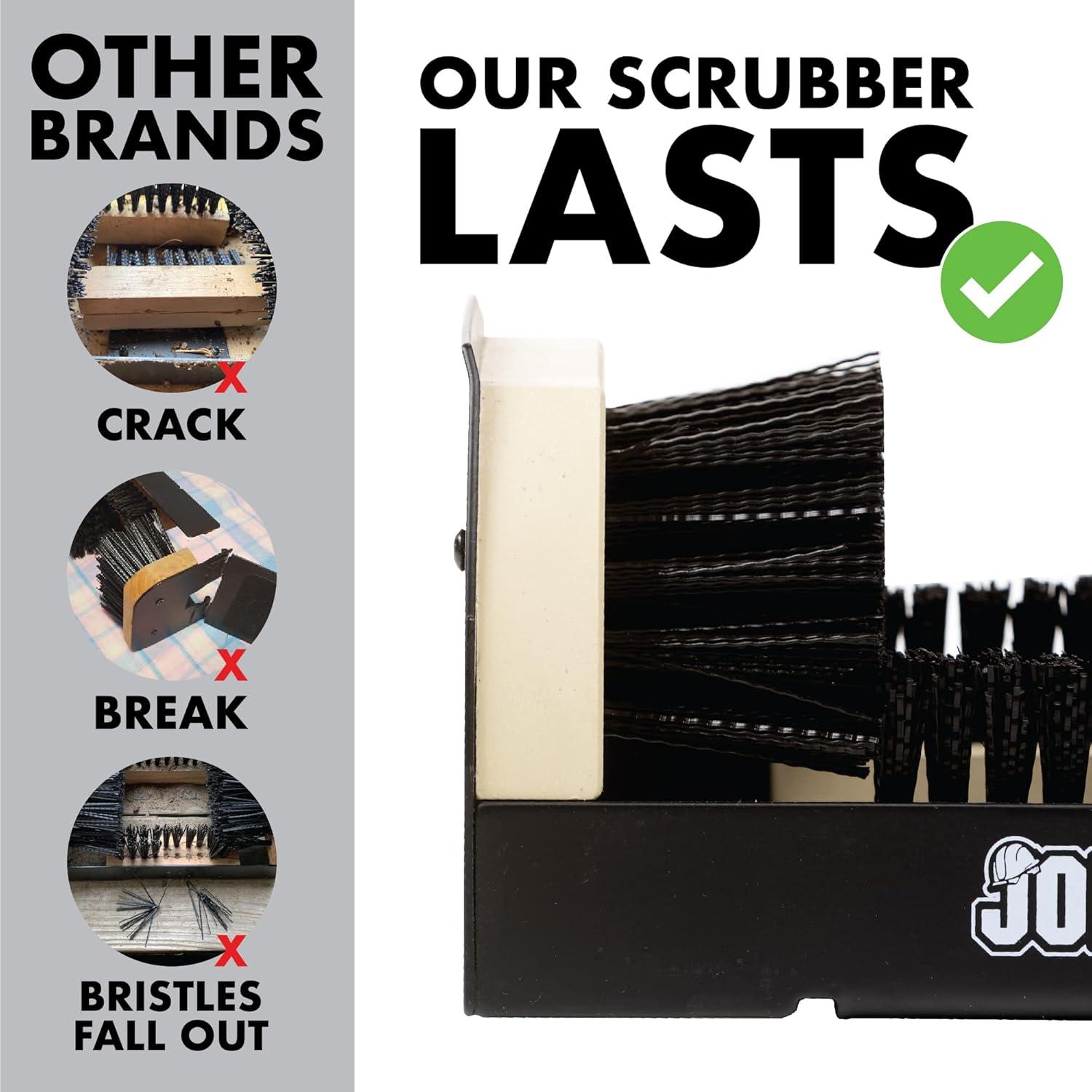 image:imageJobSite The Original Boot Scrubber All Weather Industrial Shoe Cleaner amp Scraper BrushBrown