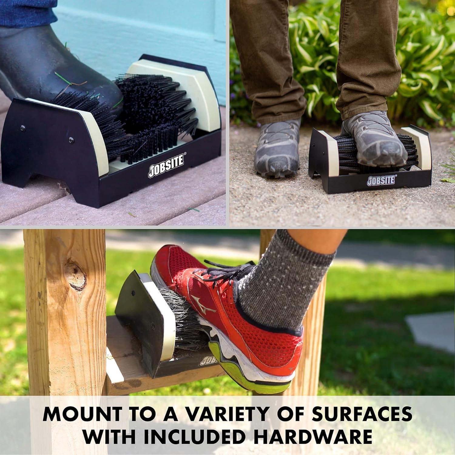 image:imageJobSite The Original Boot Scrubber All Weather Industrial Shoe Cleaner amp Scraper BrushBrown