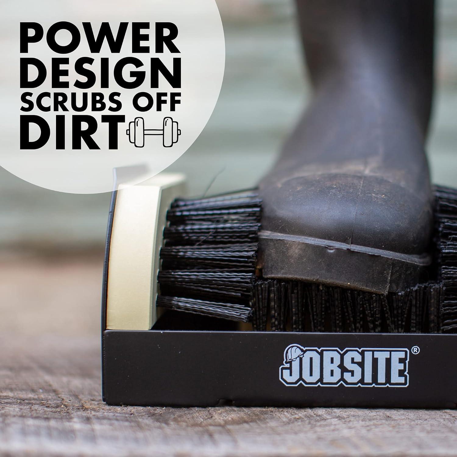 image:imageJobSite The Original Boot Scrubber All Weather Industrial Shoe Cleaner amp Scraper BrushBrown