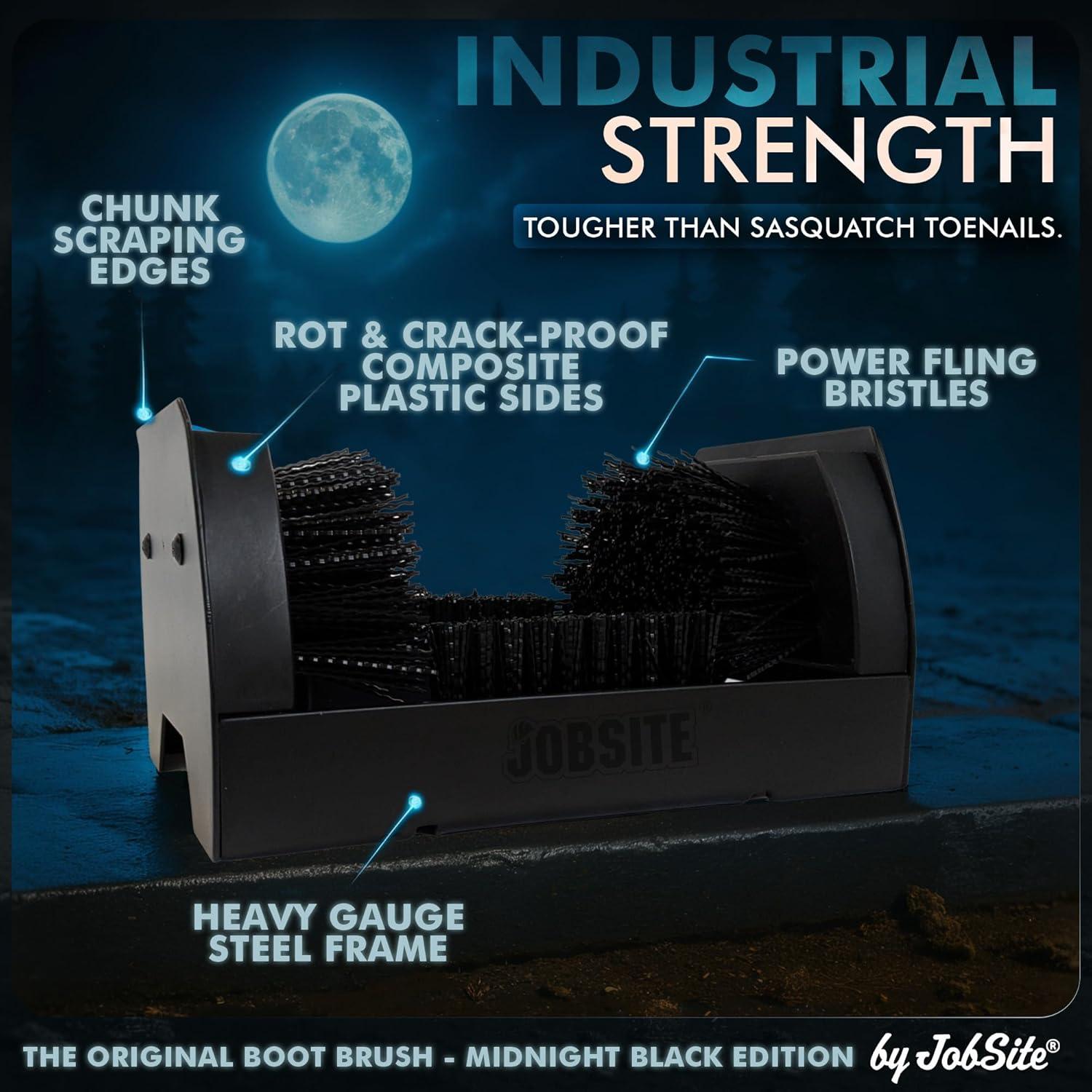 image:imageJobSite The Original Boot Scrubber All Weather Industrial Shoe Cleaner amp Scraper BrushMidnight Black
