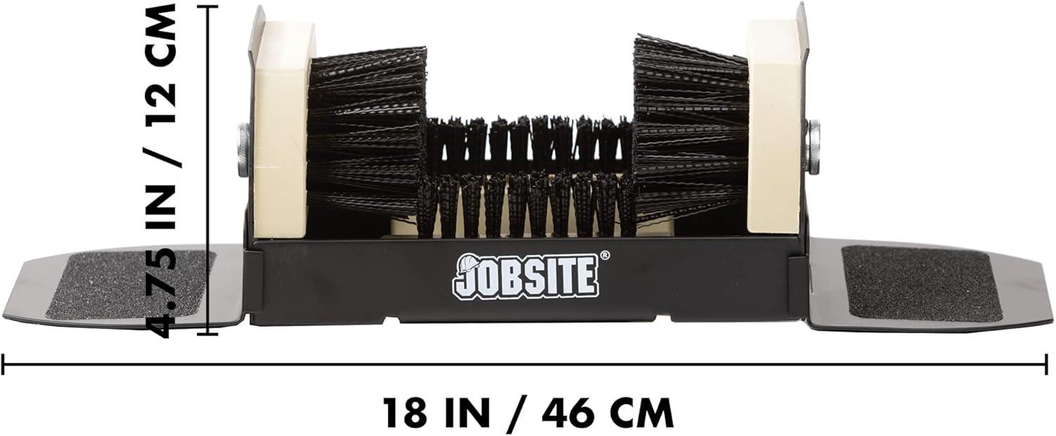 image:imageMidnight Black Boot Scrubber Outdoor Shoe Scraper Brush No Mount Shoe Cleaner Sasquatch SizedBlack Tan