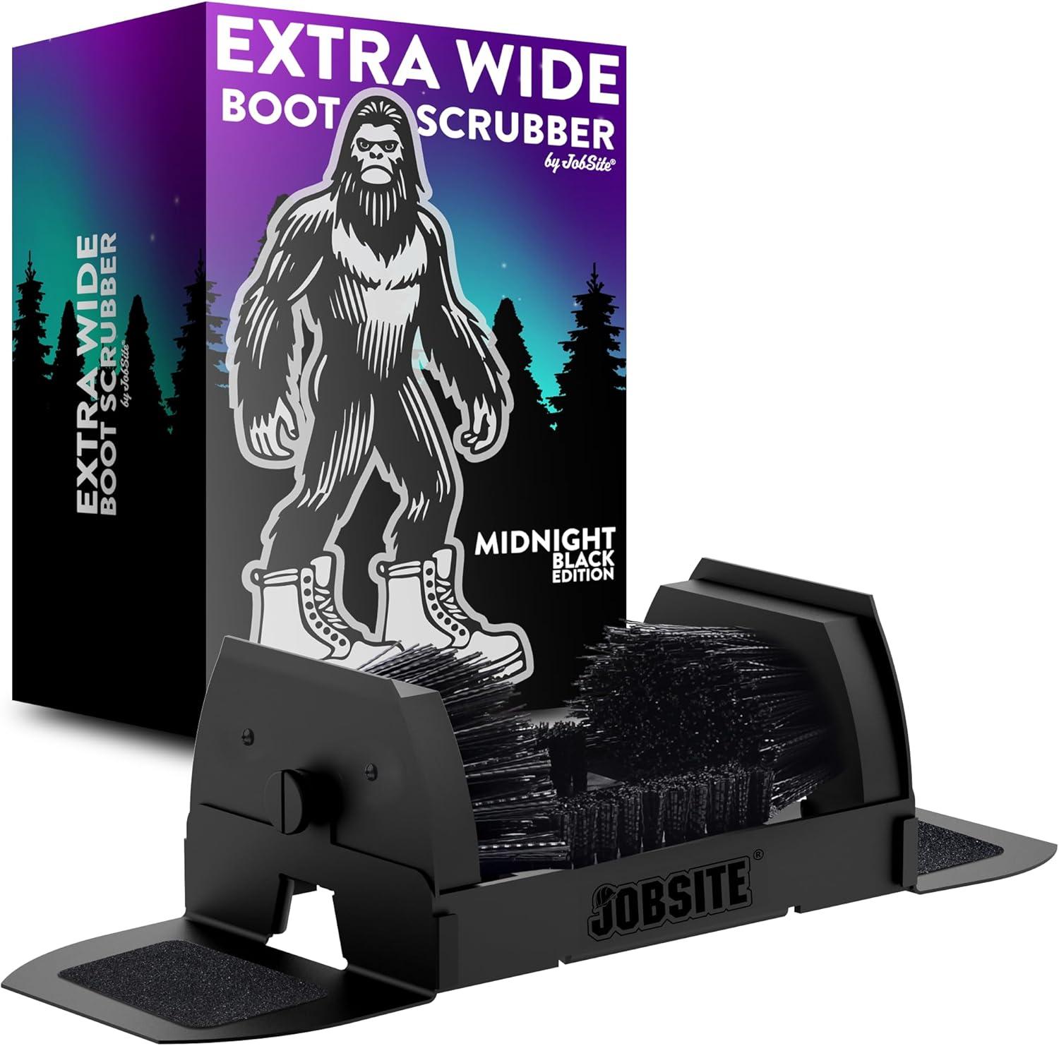 image:imageMidnight Black Boot Scrubber Outdoor Shoe Scraper Brush No Mount Shoe Cleaner Sasquatch SizedMidnight Black