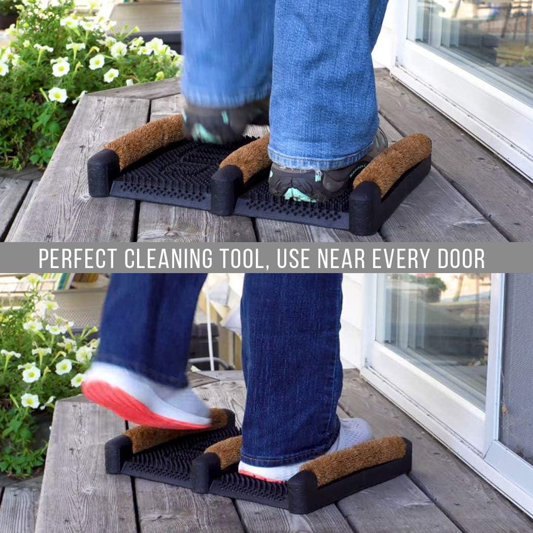 image:imageNINAMAR Mud Scrubber Rubber Brush Mat Scrub amp Scrape Muddy Shoes 1 Pack2