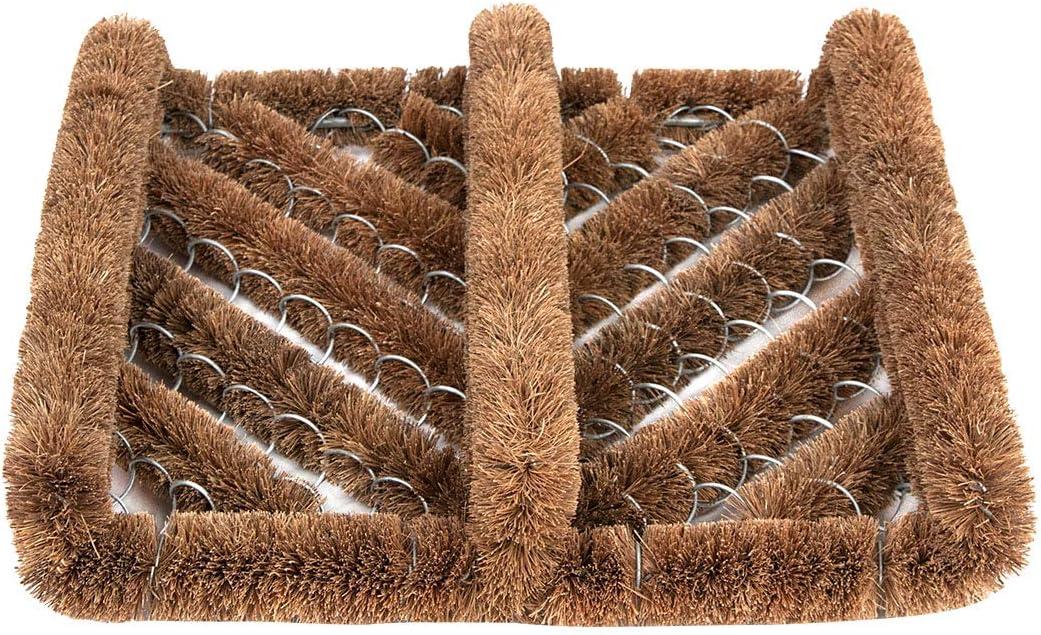 image:imageNINAMAR Natural Coir Boot Scraper Door Mat 13 x 12 inch1 Unit