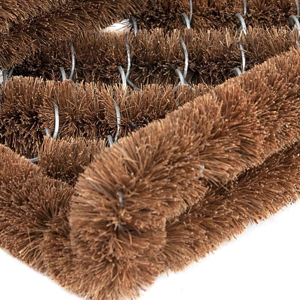 image:imageNINAMAR Natural Coir Boot Scraper Door Mat 13 x 12 inch2 Pack