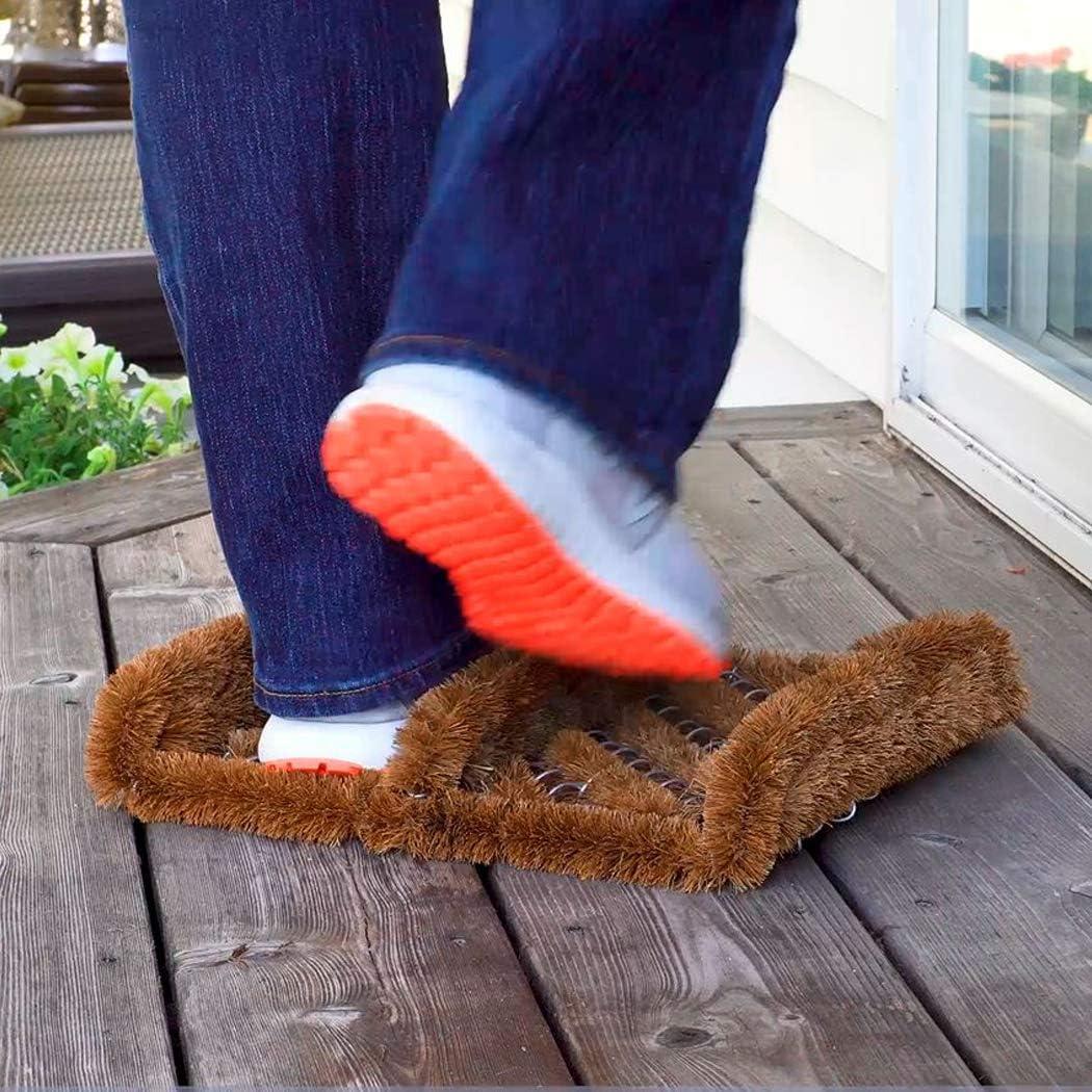 image:imageNINAMAR Natural Coir Boot Scraper Door Mat 13 x 12 inch6 Pack
