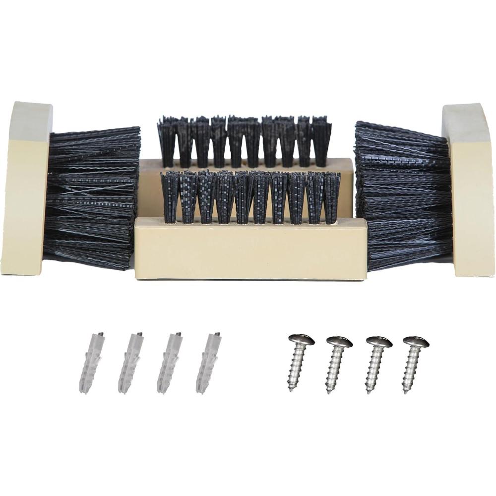 image:imageJobSite Replacement Brushes 2 Side amp 2 Bottom Boot Scraper Brushes Compatible Original amp Extra Wide Boot Scrubbers1
