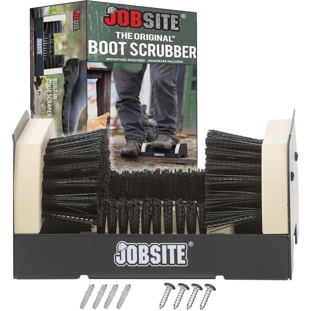 image:imageJobSite The Original Boot Scrubber All Weather Industrial Shoe Cleaner amp Scraper BrushBrown