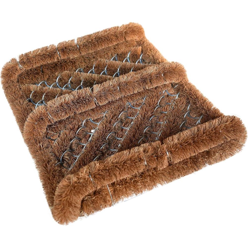 image:imageNINAMAR Natural Coir Boot Scraper Door Mat 13 x 12 inch1 Unit