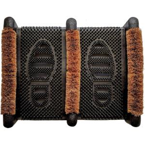 NINAMAR Mud Scrubber Rubber Brush Mat – Scrub & Scrape Muddy Shoes – 1 Pack(1)