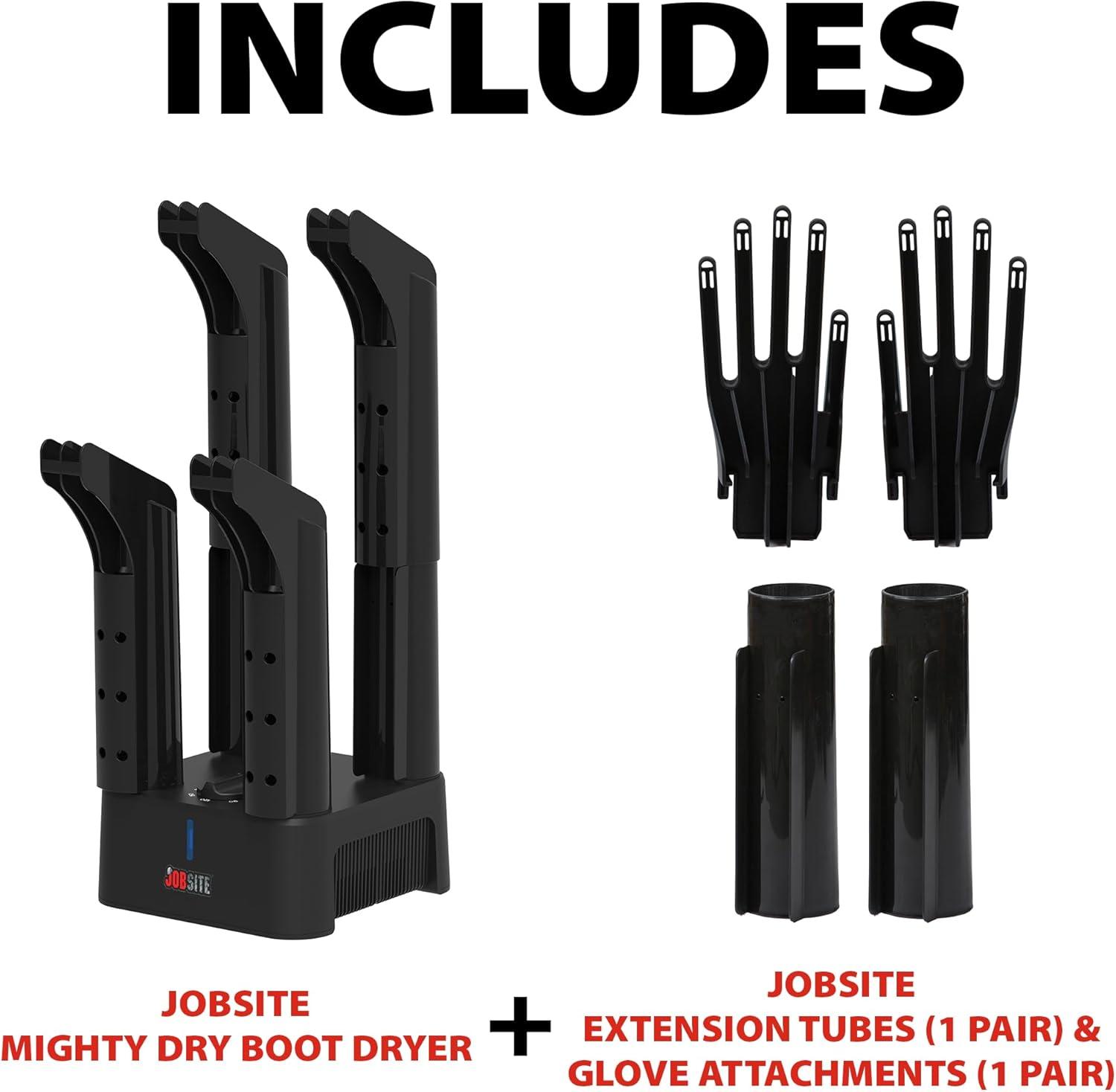 image:imageBoot Dryer Kit With Glove amp Tall Boot Attachments Fast Dry Heat Blower Fan amp Timer