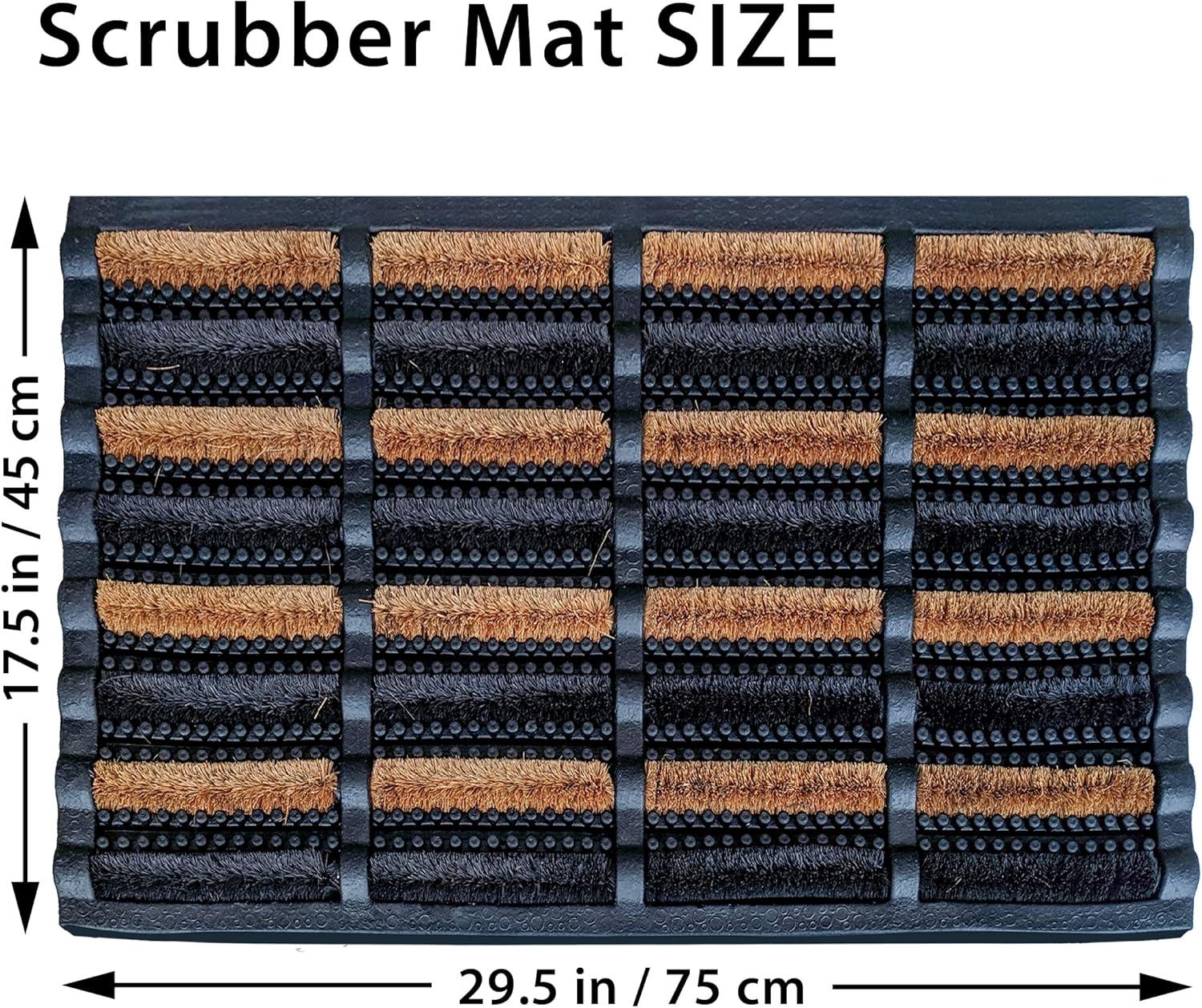 image:imageFOOTMATTERS Ninamar Mud Scrubber Tray Mat 24 x 16 inch295 x 175 inch 75 x 45 cm 2 Pack
