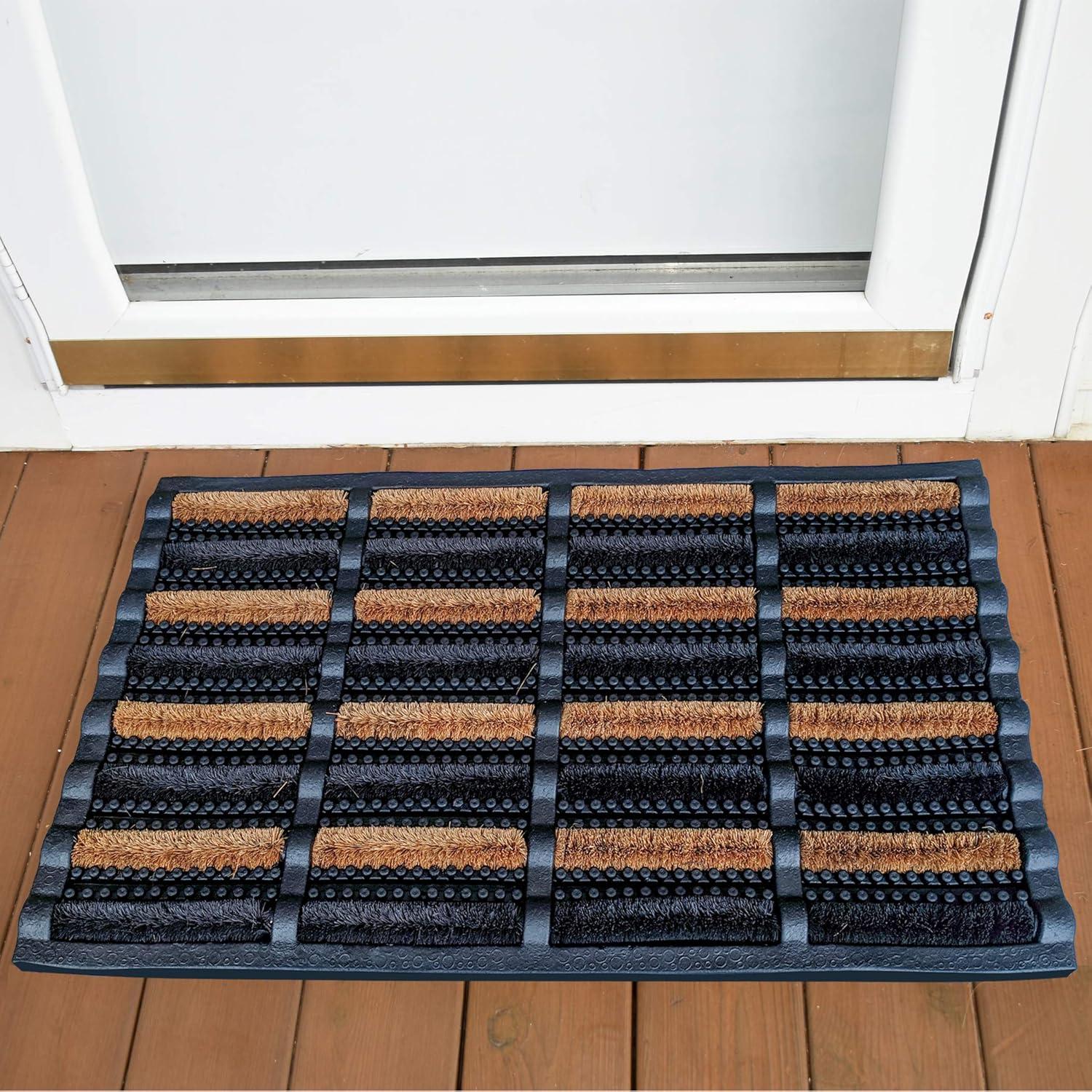 image:imageFOOTMATTERS Ninamar Mud Scrubber Tray Mat 24 x 16 inch295 x 175 inch 75 x 45 cm 2 Pack