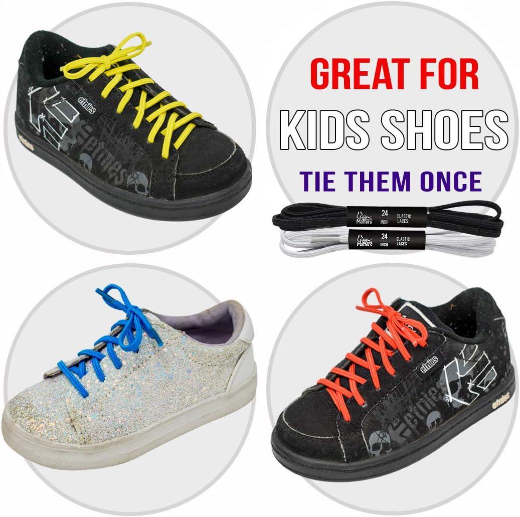image:imageFOOTMATTERS No Tie Flat Stretch Shoe Laces 3 pairsBlack 3 Pairs
