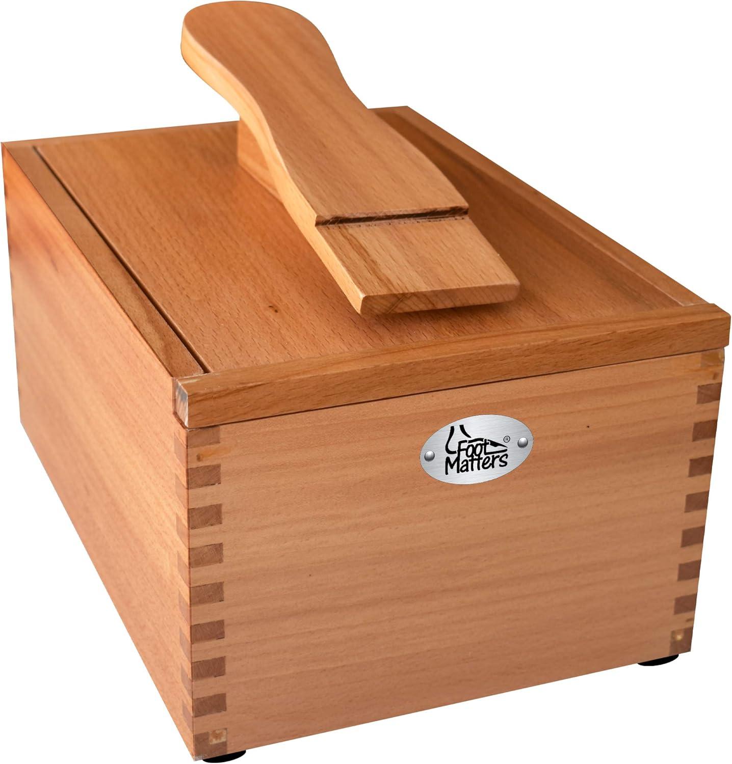 image:imageFOOTMATTERS Shoe Shine Valet Box Hardwood Boot amp Shoe CarePolish Waterproof Kit