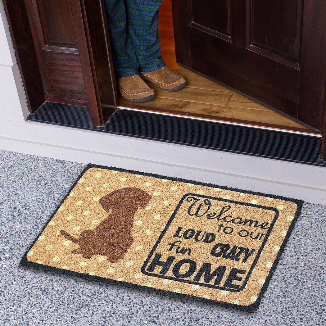 image:imageFootMatters Ninamar Natural Coir Welcome Door Mat 295 x 175 inch tan one size 54149
