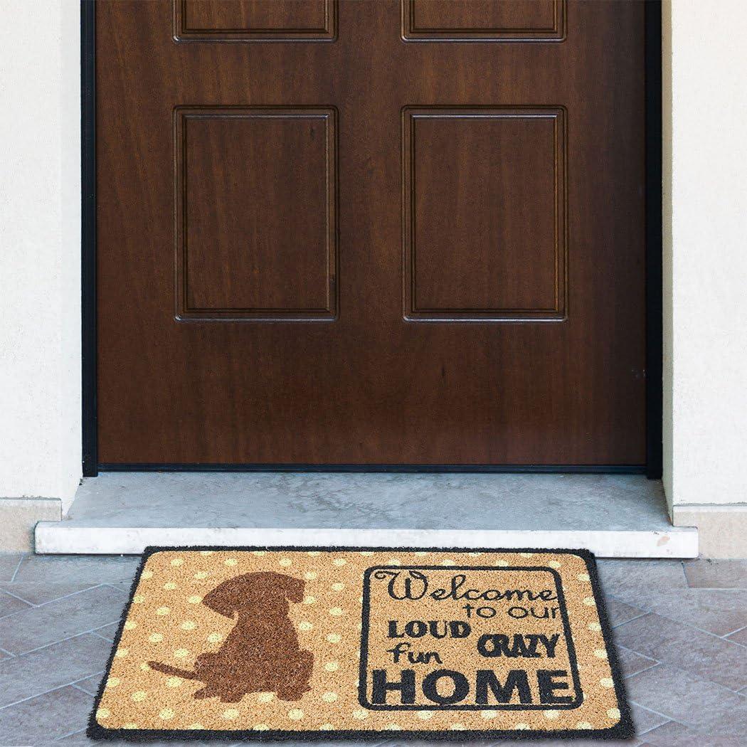 image:imageFootMatters Ninamar Natural Coir Welcome Door Mat 295 x 175 inch tan one size 54149