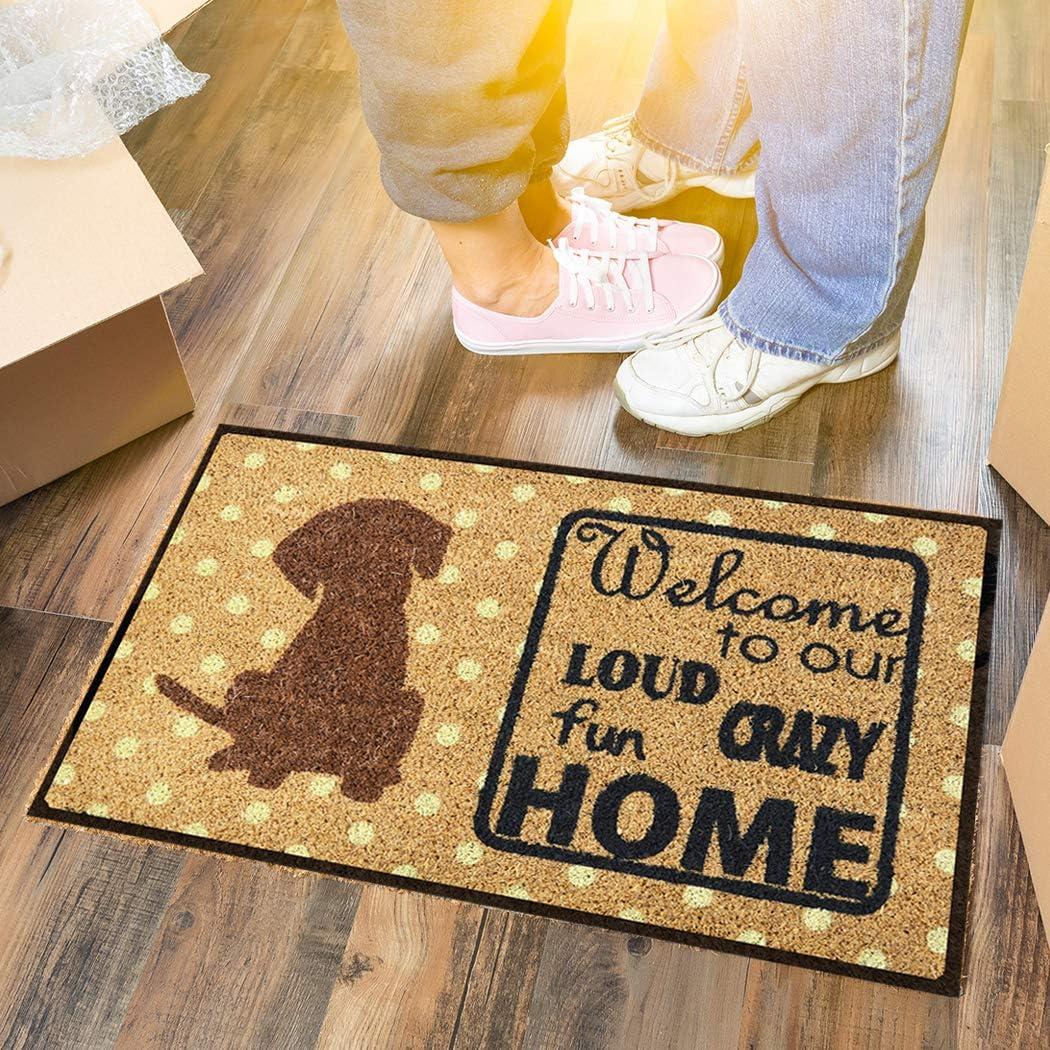 image:imageFootMatters Ninamar Natural Coir Welcome Door Mat 295 x 175 inch tan one size 54149