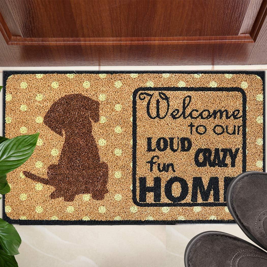 image:imageFootMatters Ninamar Natural Coir Welcome Door Mat 295 x 175 inch tan one size 54149