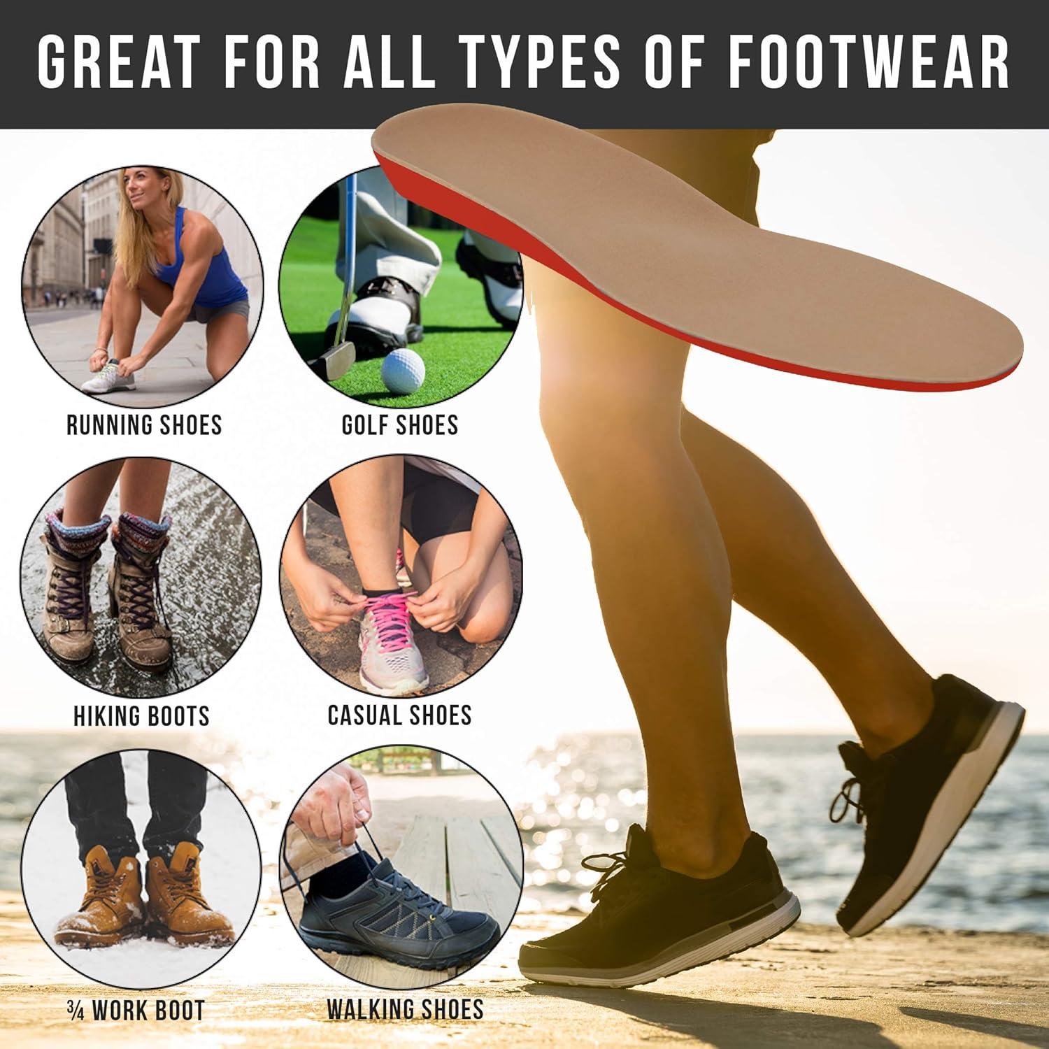 image:imageFootMatters Plastazote Orthotic Comfort Insoles US Women 12135 Men 11125Women 9115 Men 8105