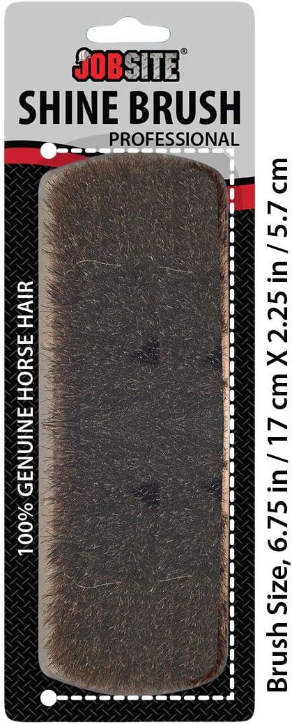 image:imageJobSite 100 Horsehair Professional Shoe Shine Brush 675 inch Long675 x 225 x 175