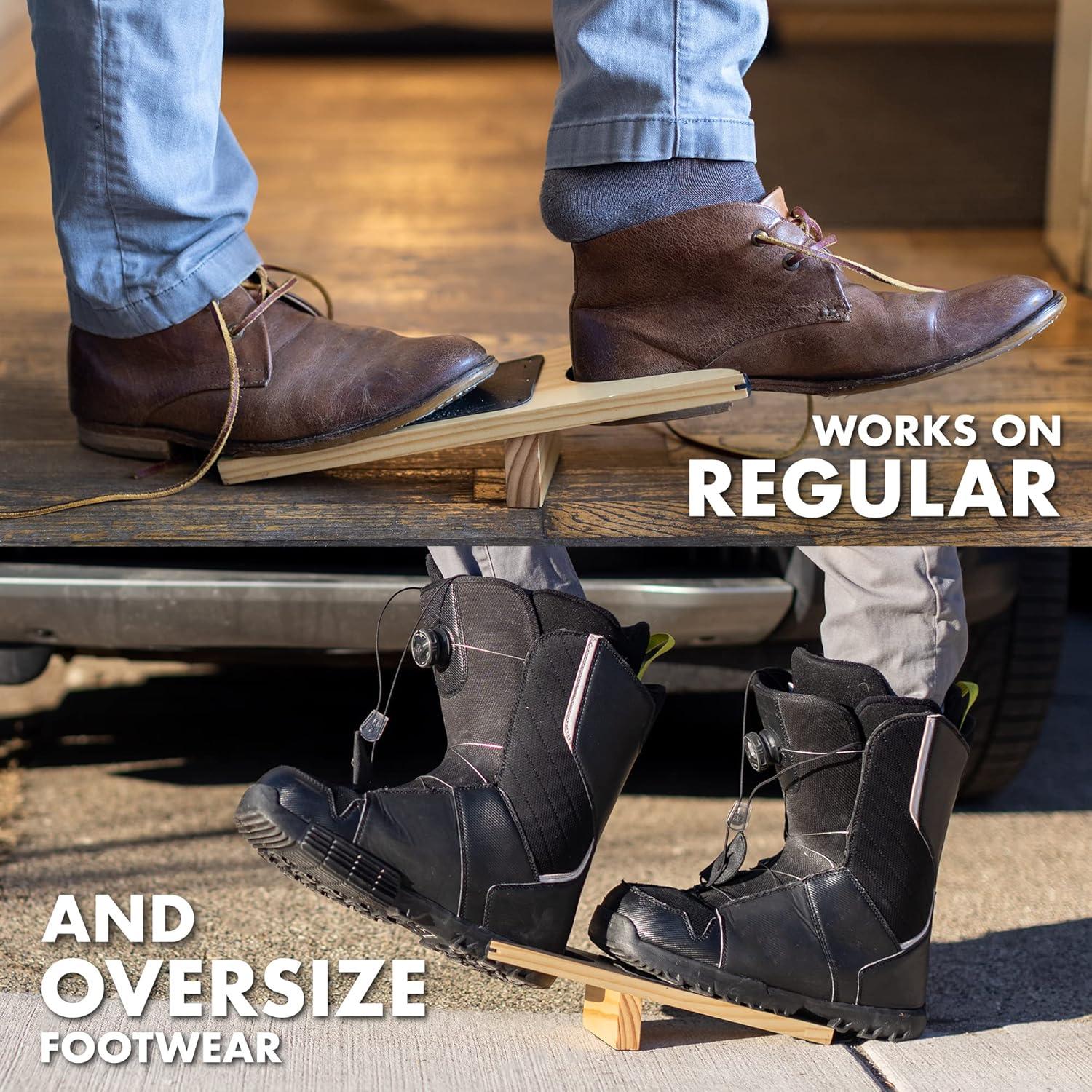 image:imageJobSite Boot Jack Wood Boot Remover Extra Wide Boot Puller for Taking off BootsMulti