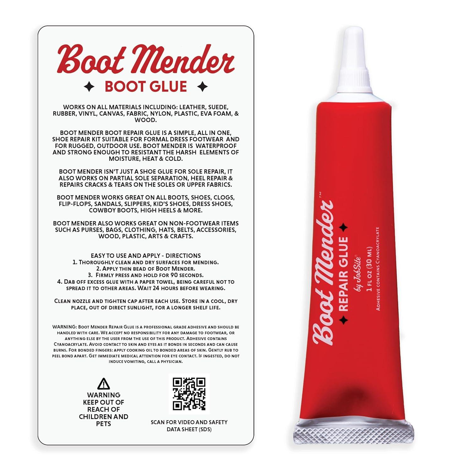 image:imageJobSite Boot Mender Glue Shoe Glue Sole Repair Clear Instant Bond Heavy Duty Adhesive 30g Tube3