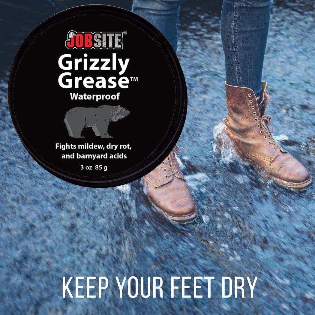 image:imageJobSite Grizzly Grease Waterproofing Leather Protector 3 oz
