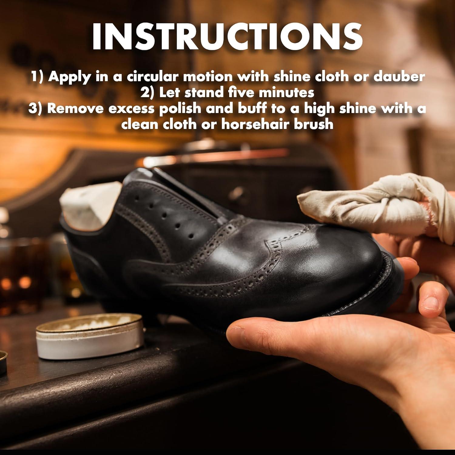image:imageJobSite Premium Leather Boot amp Shoe Polish Cream Restores Conditions amp Polishes 3 ozBlack