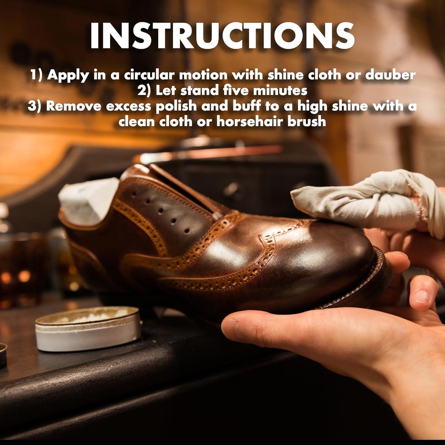 image:imageJobSite Premium Leather Boot amp Shoe Polish Cream Restores Conditions amp Polishes 3 ozDark Brown