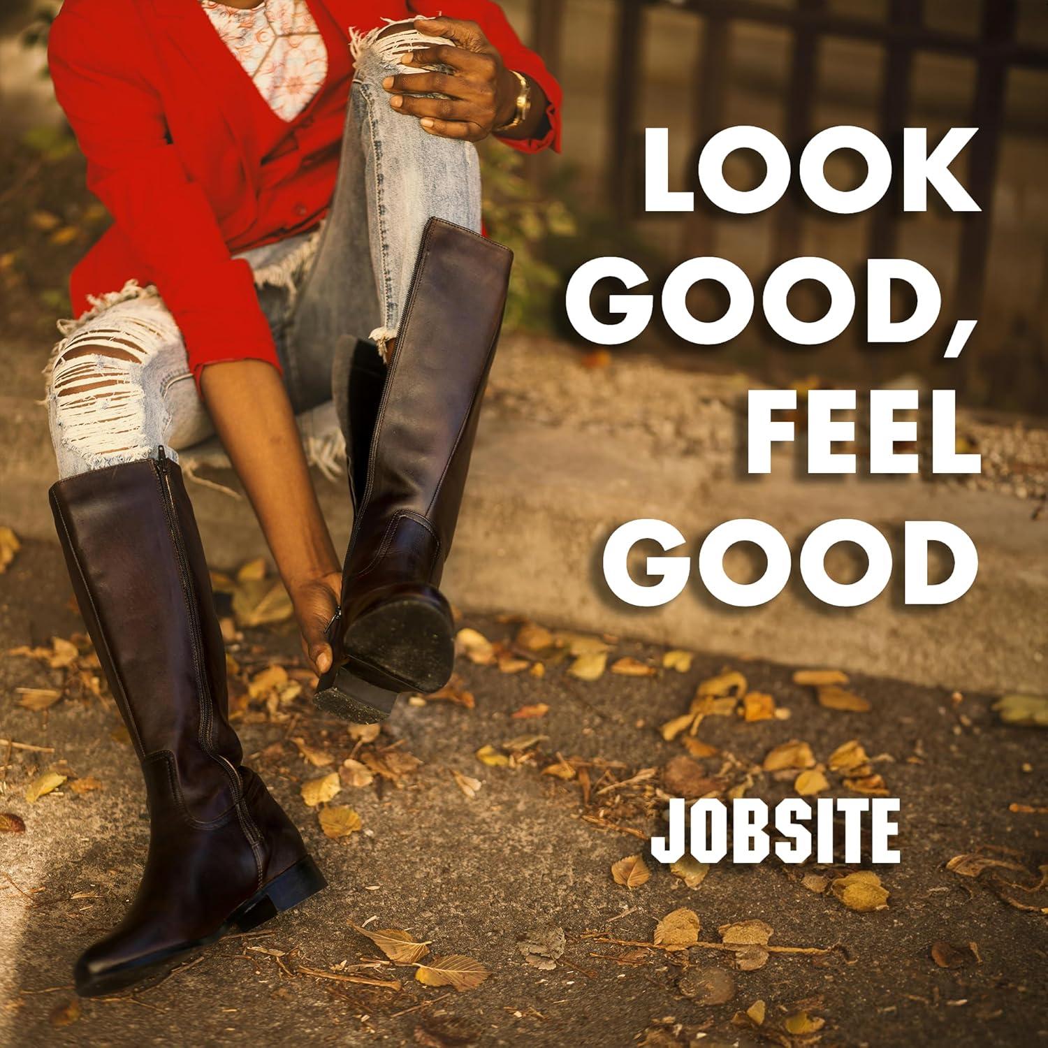 image:imageJobSite Premium Leather Boot amp Shoe Polish Cream Restores Conditions amp Polishes 3 ozDark Brown