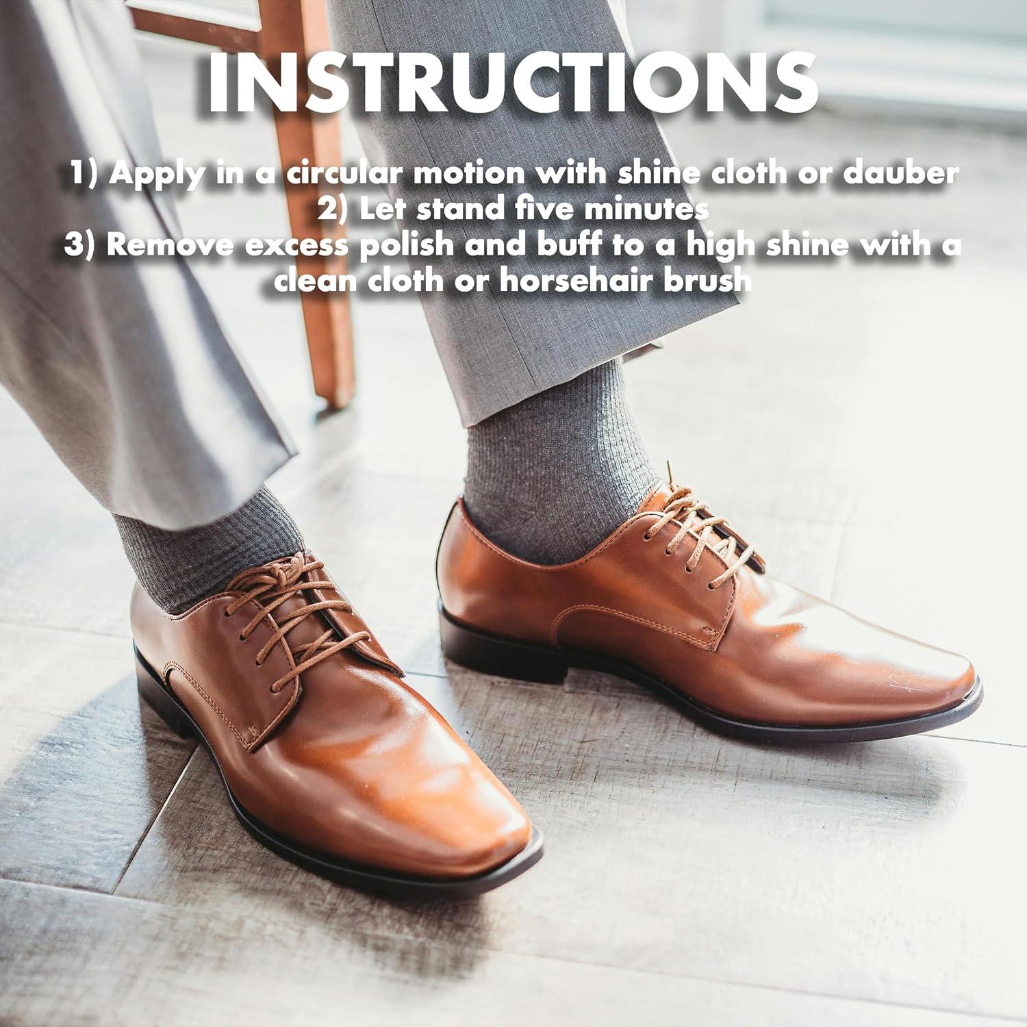 image:imageJobSite Premium Leather Boot amp Shoe Polish Cream Restores Conditions amp Polishes 3 ozMedium Brown