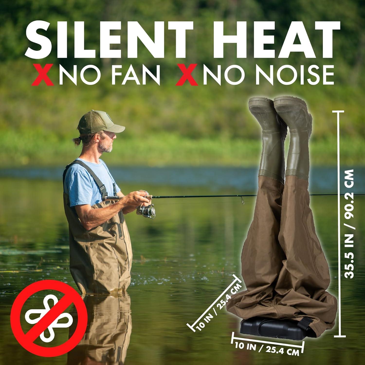 image:imageJobSite Wader Boot Dryer Kit Silent Fanless Convection Dry Tall Wader Extensions Helps Reduce Odor