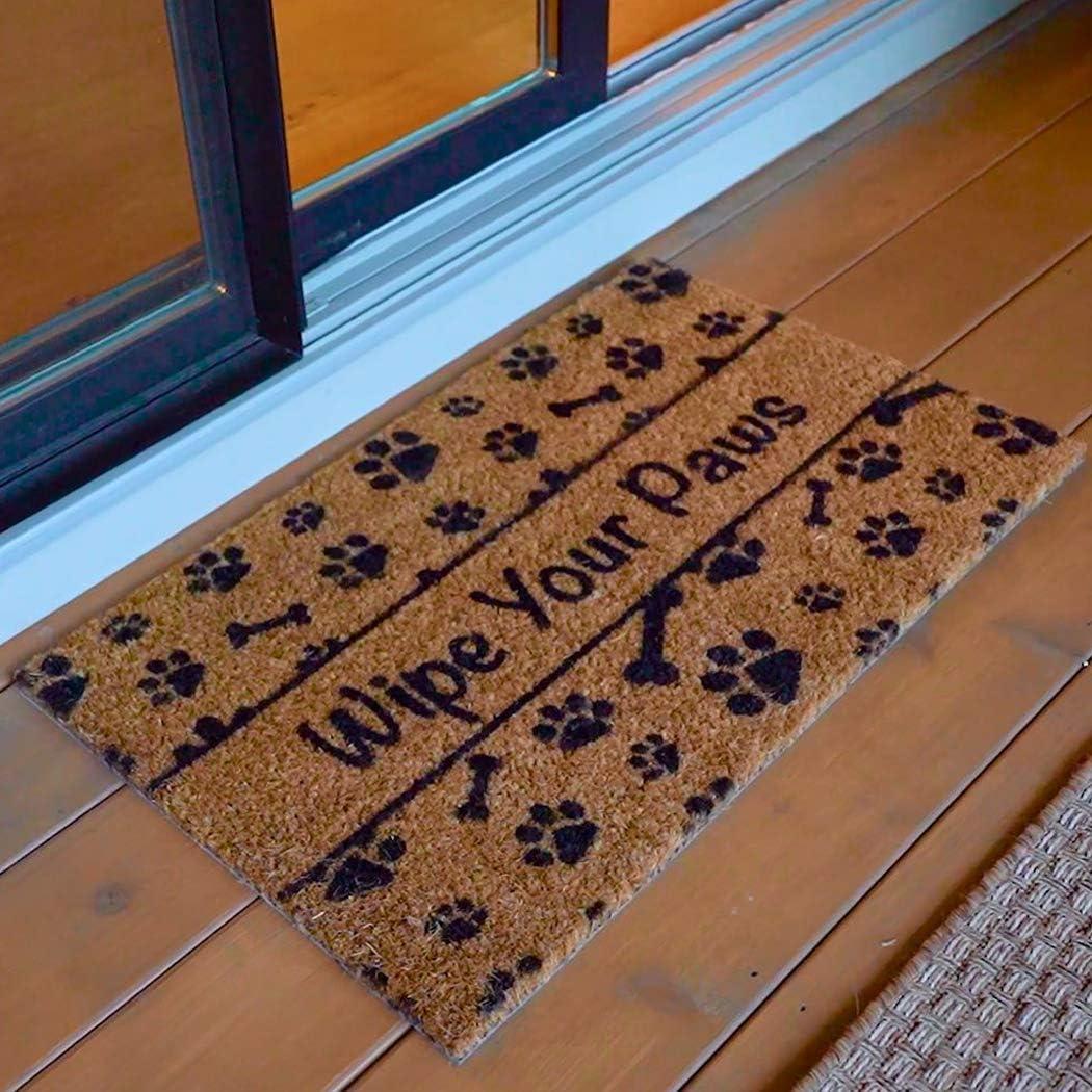 image:imageNINAMAR Door Mat Wipe Your Paws Natural Coir 295 x 175 inch