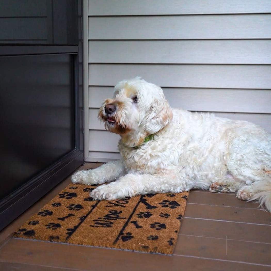image:imageNINAMAR Door Mat Wipe Your Paws Natural Coir 295 x 175 inch
