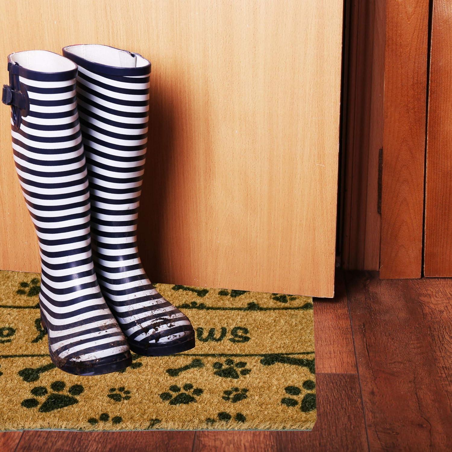 image:imageNINAMAR Door Mat Wipe Your Paws Natural Coir 295 x 175 inch