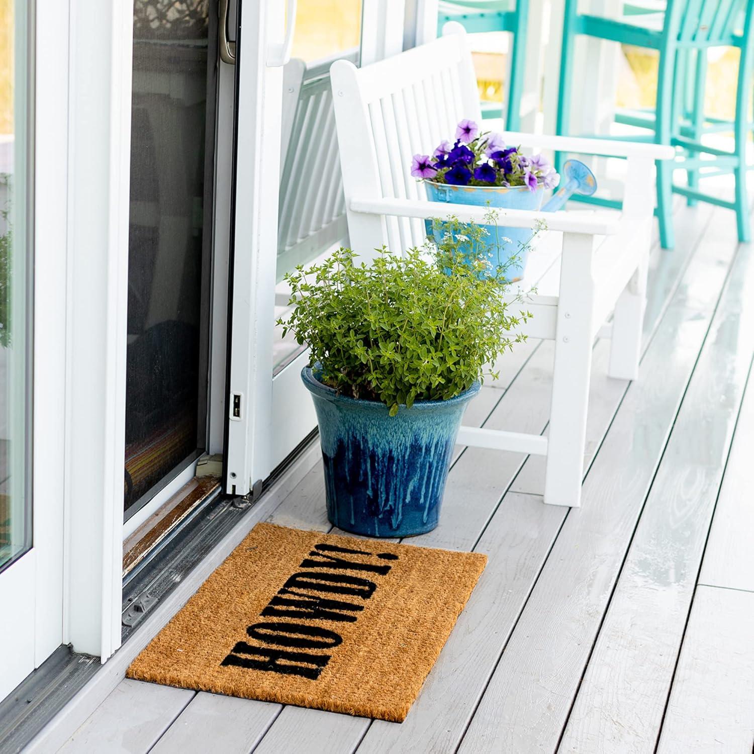 image:imageNINAMAR Howdy Door Mat Natural Coir 295 x 175 inch
