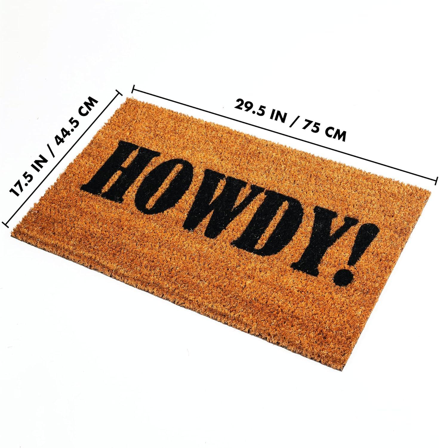 image:imageNINAMAR Howdy Door Mat Natural Coir 295 x 175 inch