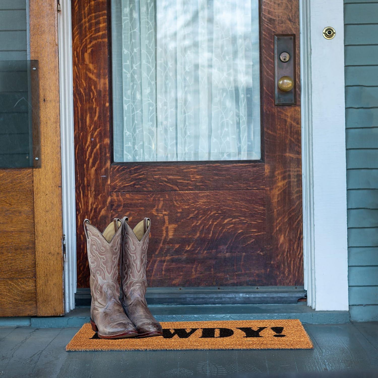 image:imageNINAMAR Howdy Door Mat Natural Coir 295 x 175 inch