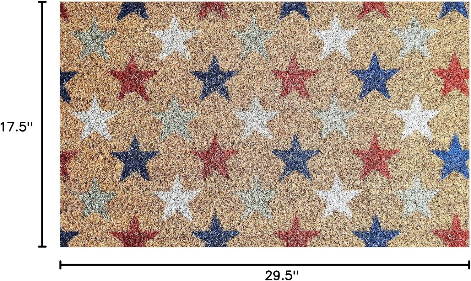image:imageNINAMAR Patriotic Door Mat USA Americana Decor Natural Coir 295 x 175 inch