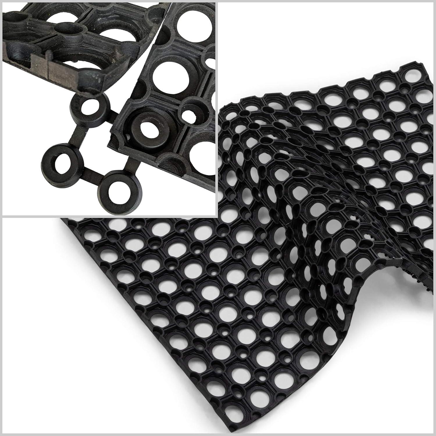 image:imageSafetyCare Interlocking Rubber Drainage Floor Mat AntiFatigue 24 x 16 inches 1 Mat1