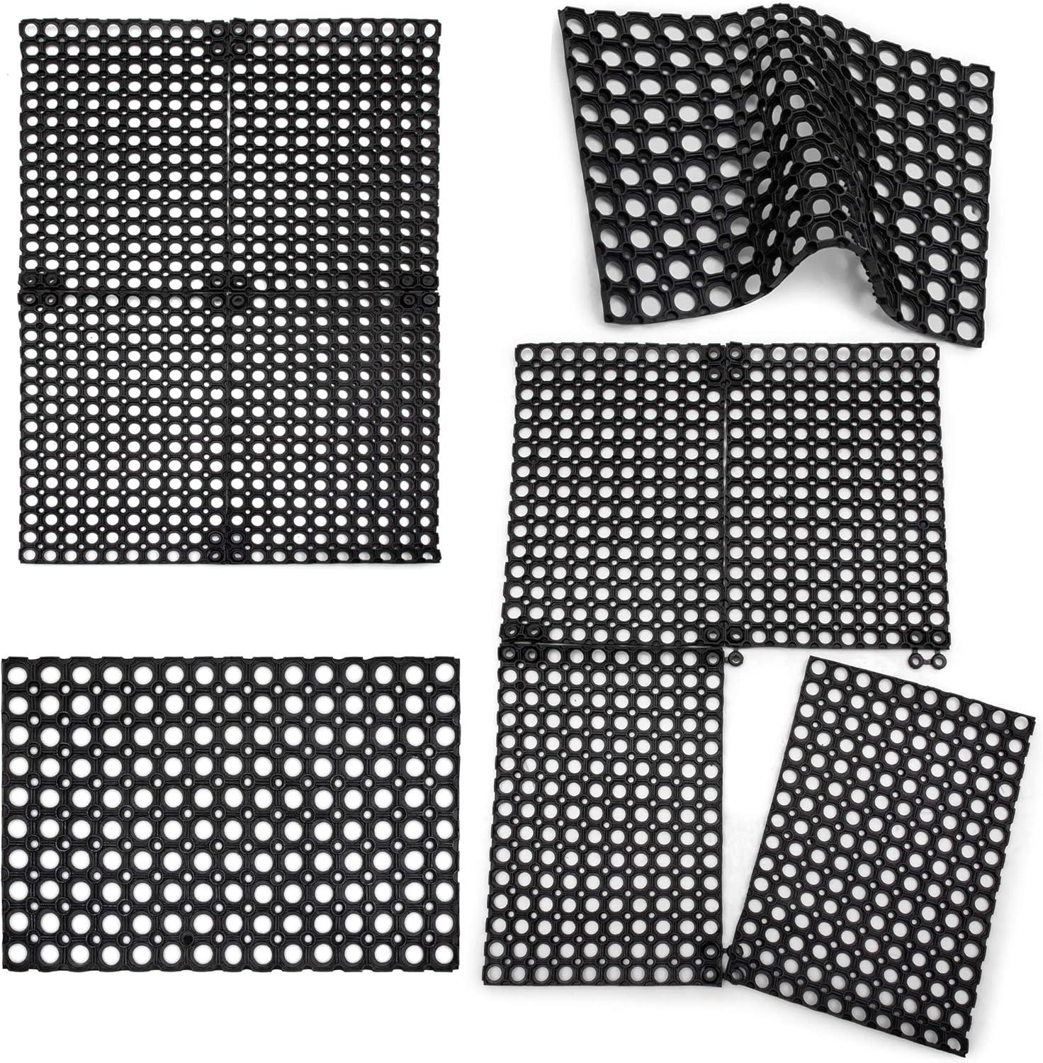 image:imageSafetyCare Interlocking Rubber Drainage Floor Mat AntiFatigue 24 x 16 inches 1 Mat2