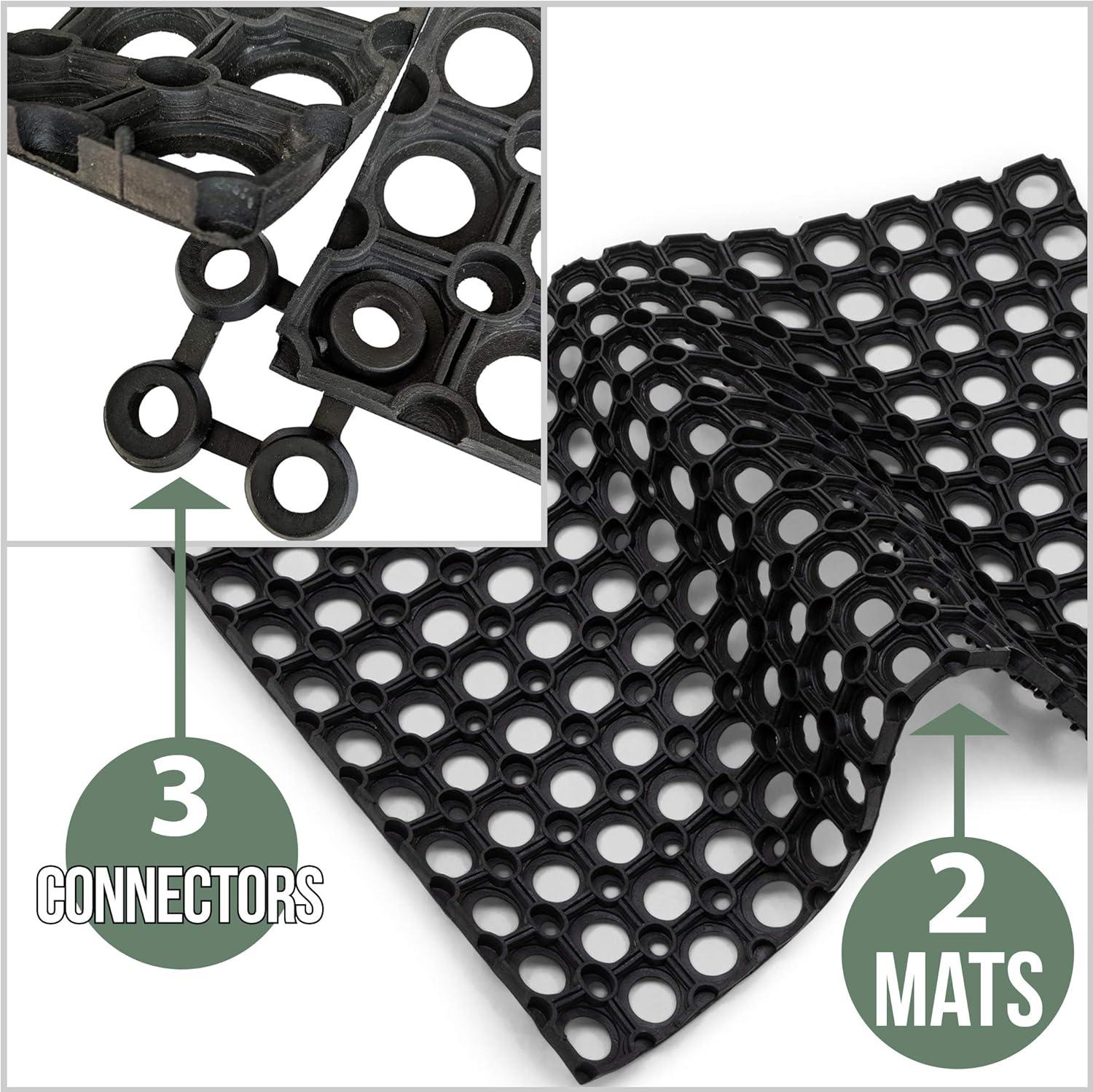 image:imageSafetyCare Interlocking Rubber Drainage Floor Mat AntiFatigue 24 x 16 inches 1 Mat2