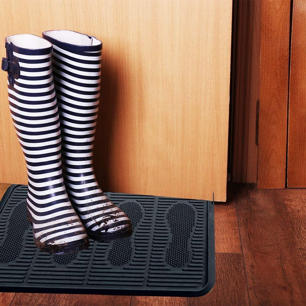 image:imageSafetyCare Rubber Shoe amp Boot Tray MultiPurpose 32 x 16 Inches 6 MatsBlack