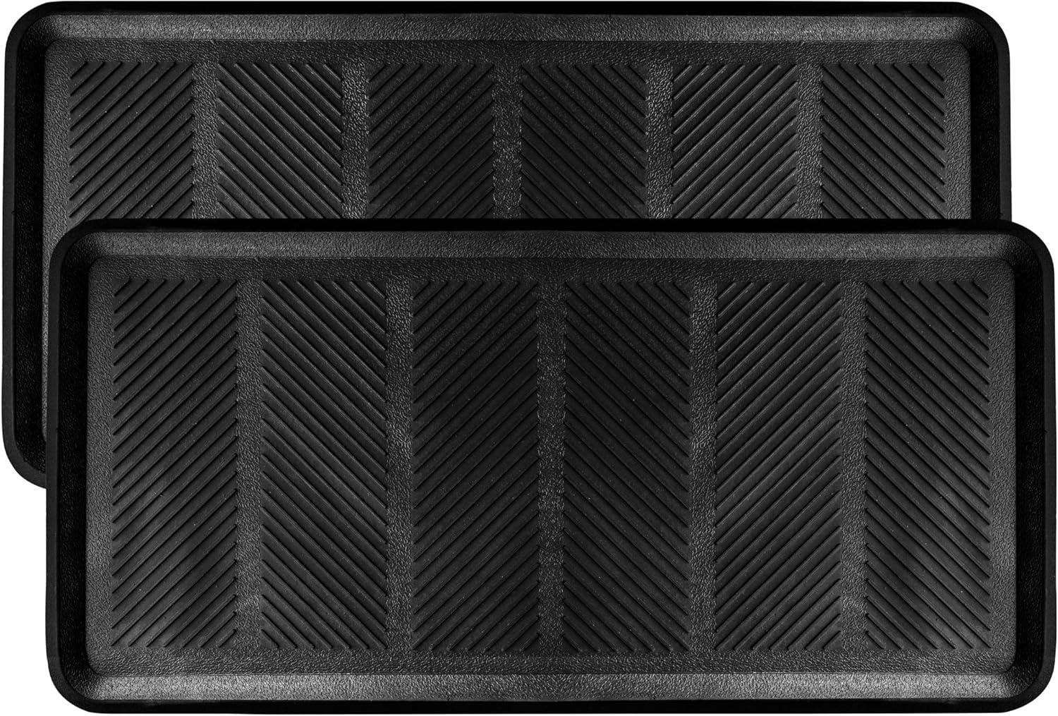 image:imageSafetyCare Rubber Shoe amp Boot Tray MultiPurpose 32 x 16 Inches 6 MatsBlack