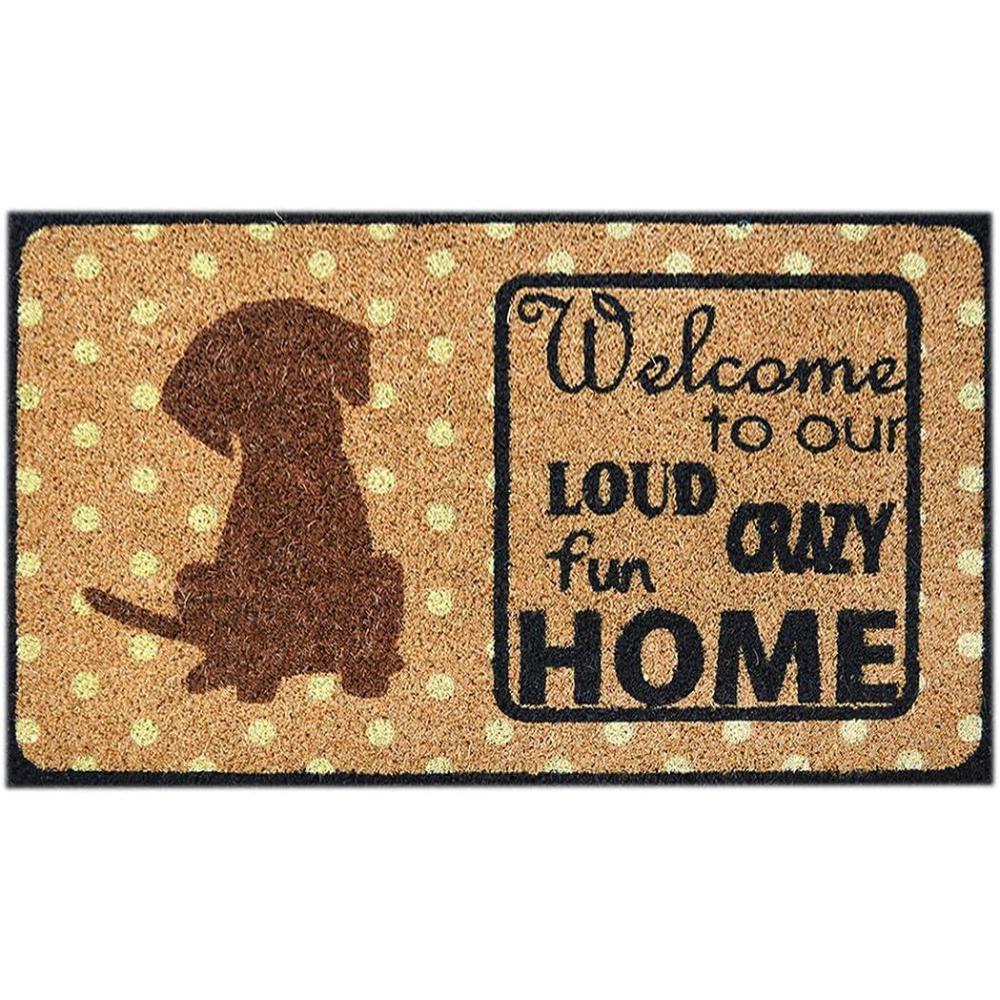 image:imageFootMatters Ninamar Natural Coir Welcome Door Mat 295 x 175 inch tan one size 54149
