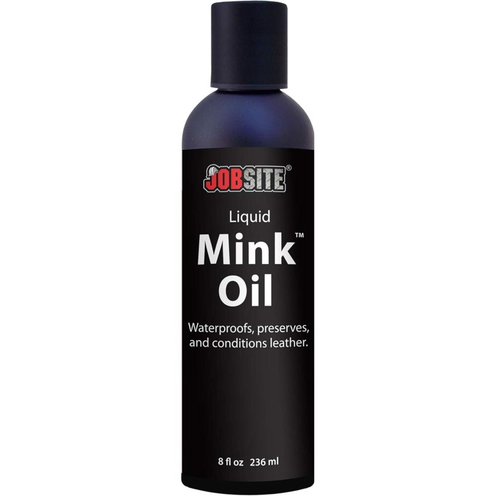 image:imageJobSite Premium Mink Oil Leather Waterproof Liquid1 Bottle