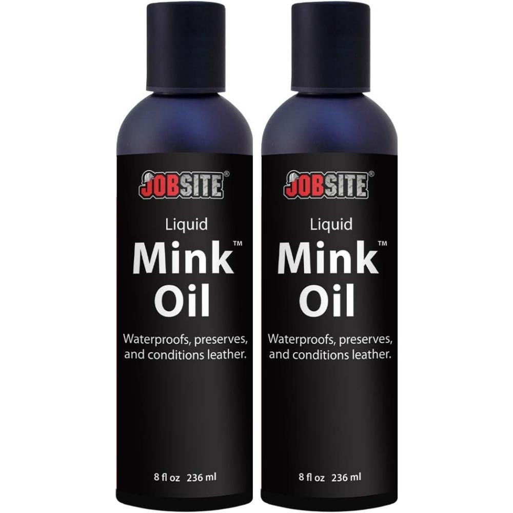 image:imageJobSite Premium Mink Oil Leather Waterproof Liquid2 Bottles