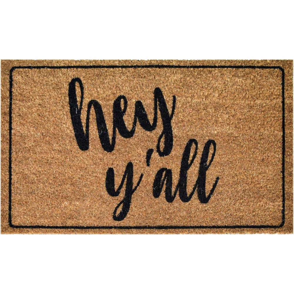image:imageNINAMAR Door Mat Hey Yall Natural Coir 295 x 175 inch